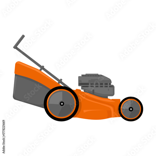 Lawnmower Icon - Vector Illustration Color Design Logo