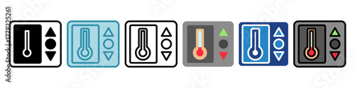 Temperature Mini Illustration Icon. Use For Modern Concept, Print, Ui, Ux Kit, Web And App Development. Vector Related To Technology, Smart Home And More