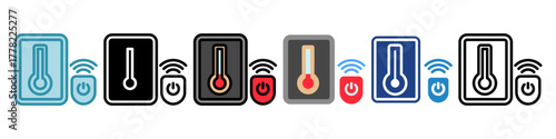 Temperature Mini Illustration Icon. Use For Modern Concept, Print, Ui, Ux Kit, Web And App Development. Vector Related To Technology, Smart Home And More