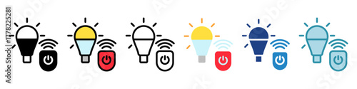 Light Bulb Mini Illustration Icon. Use For Modern Concept, Print, Ui, Ux Kit, Web And App Development. Vector Related To Technology, Smart Home And More
