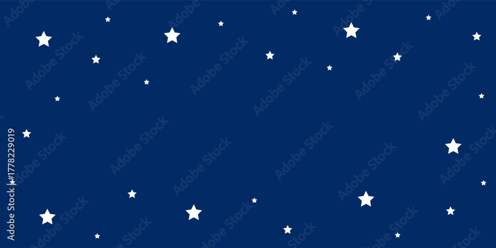 Fototapeta premium Dark blue starry night background