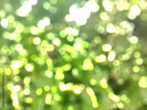 green bokeh background