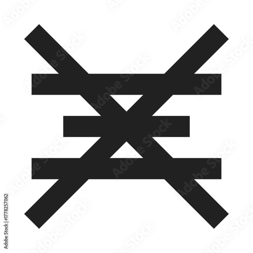 copper alchemy line icon – geometric mystical design