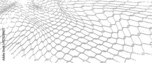 Wire mesh fence isolated on white background.vector