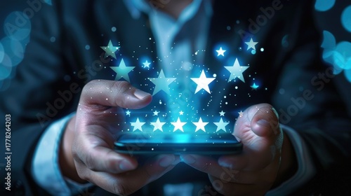 Five Star Rating on Smartphone