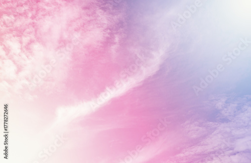 Beautiful multi-colored pastel background and light flare.