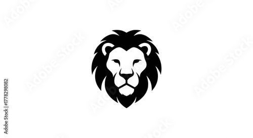 Majestic lion head logo with a bold mane, a symbol of strength and courage
