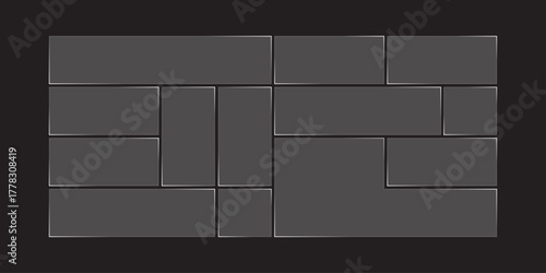 Transparent modern liquid bento grid glass frame effect UI panel template design. Web interfaces transparent surface UI UX design.