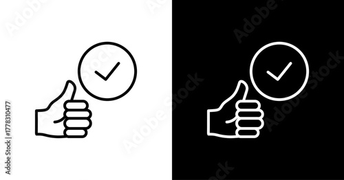 Perfection  White Icon Set Design