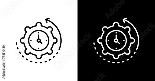 Reliability  White Icon Set Design