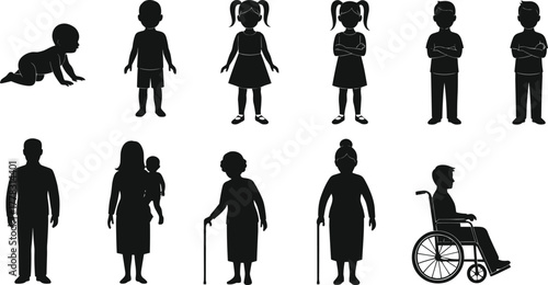 People icons, teamwork, unity, inclusivity, love, care, global connection, collaboration, celebratio