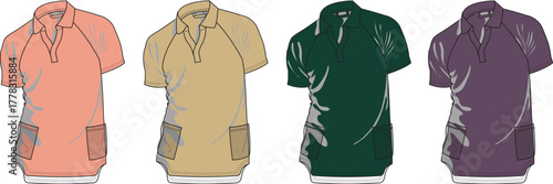 Fashion Forward Colorful Polo Shirts for Style and Comfort, Trendy Apparel Design Concepts