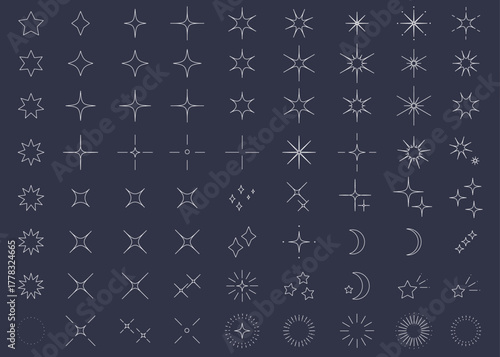 シンプルなキラキラのイラスト素材　背景イラスト素材