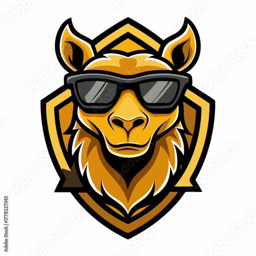 camel head mascot logo