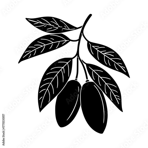 Minimalist Blackandwhite Skull Illustration