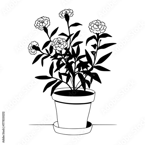 Minimalist Blackandwhite Line Drawing Neutral Face