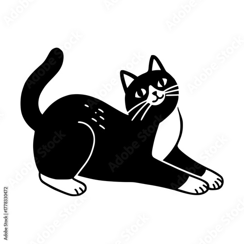 Silhouette Person with Umbrella Night City Street