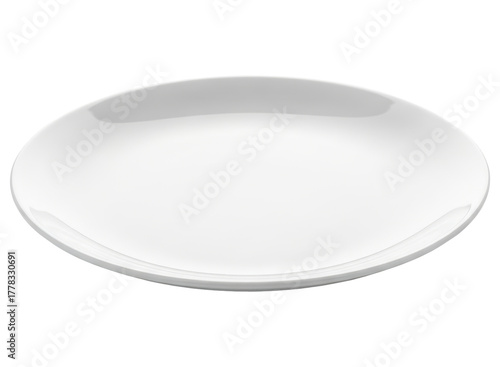 Elegant white oval plate for dining and serving dishes with modern design