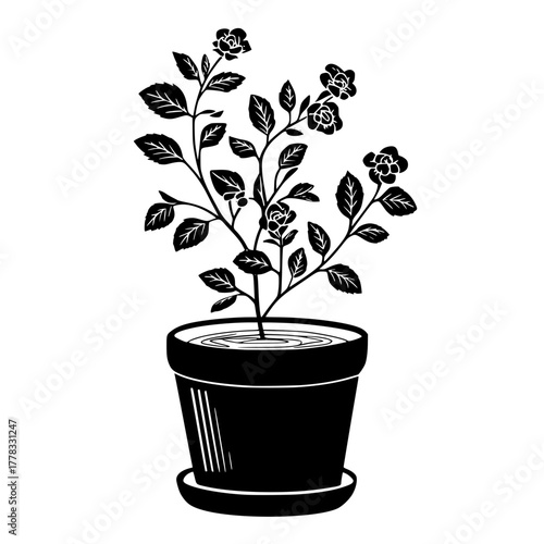 Minimalist Black Creature Dark Elegant Scene