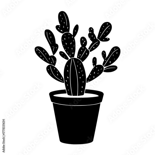 Minimalist Black Human Silhouette Illustration