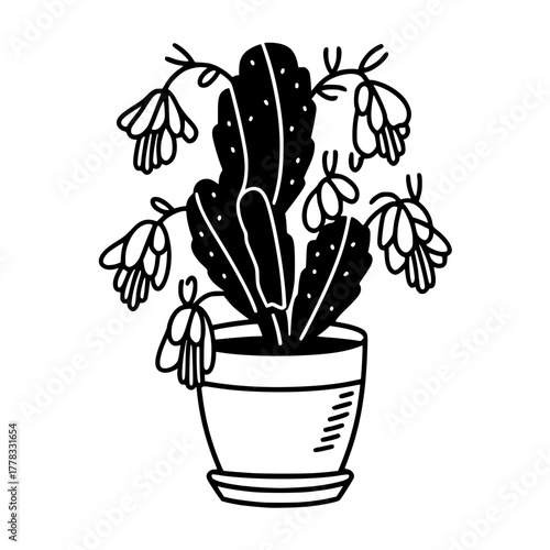 Silhouette Tree Against Starless Night Sky