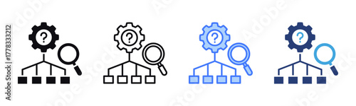 Root Cause icon sheet multiple style collection