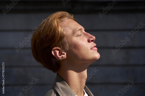 Captivating Moment of Serenity Under Sunlight With a Golden Glow