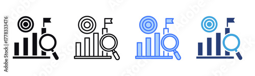 Benchmark icon sheet multiple style collection