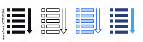 Task Queue icon sheet multiple style collection