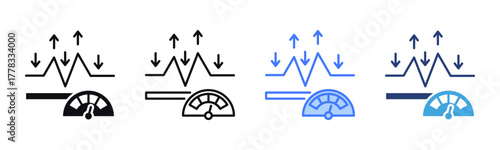 Performance Baseline icon sheet multiple style collection