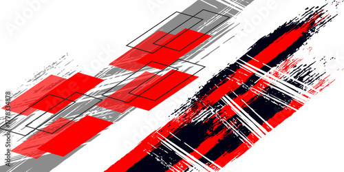 A vector graphic depicting abstract stripe racing designs suitable for vehicle decal wraps, race cars, rally vehicles, adventure themes, and livery designs