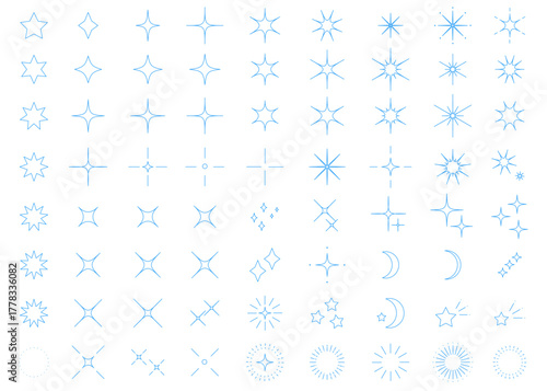 シンプルなキラキラのイラスト素材　背景イラスト素材