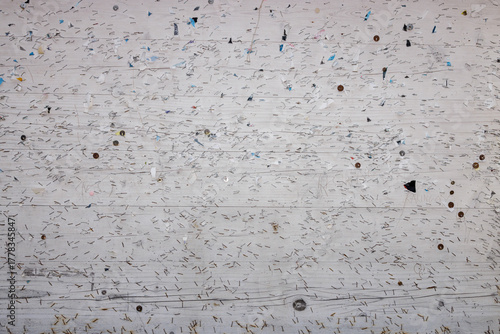 White empty pinboard