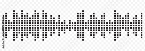 Audio Waves Logo Vector Illustration. Sound wave symbol design. EPS 10.