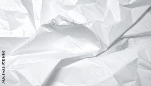 Paper texture background crumpled paper white creased paper generative ai
3