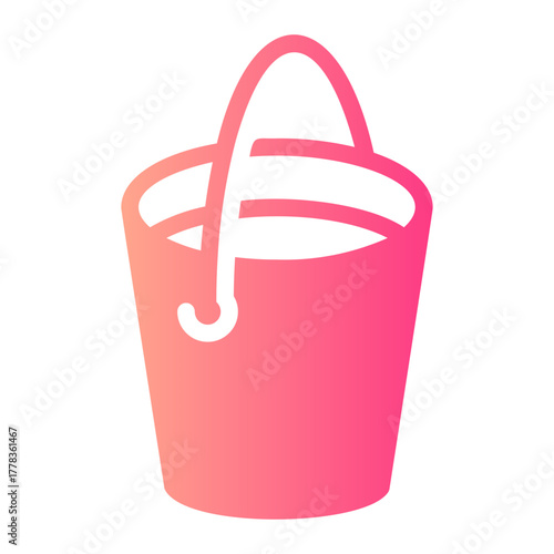 bucket gradient icon