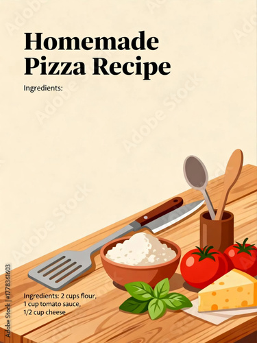 Homemade Pizza Recipe Delicious Ingredients, Step-by-Step Guide for Pizza Creation