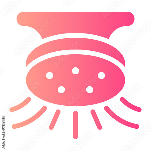 water sprinkler gradient icon