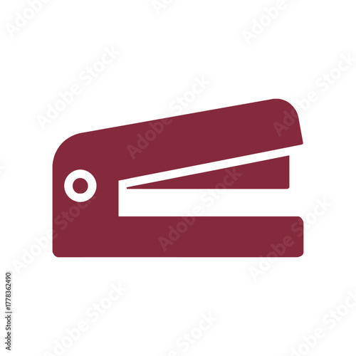 Minimalist stapler icon design representing office supplies and stationary perfect for website or logo creation and graphic design projects