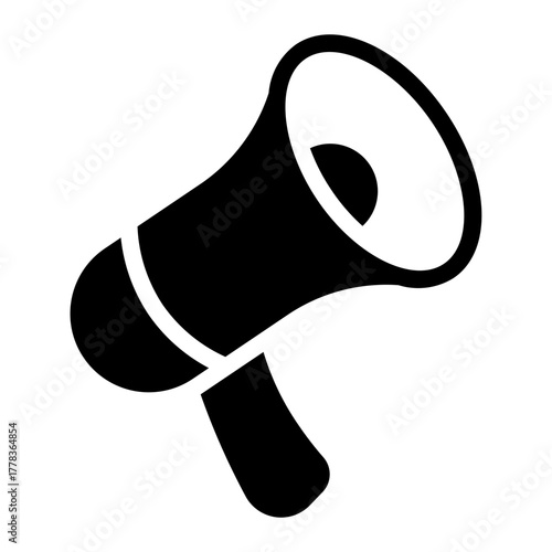 megaphone glyph icon