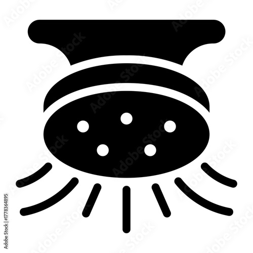 water sprinkler glyph icon