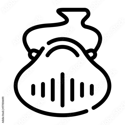 face mask line icon