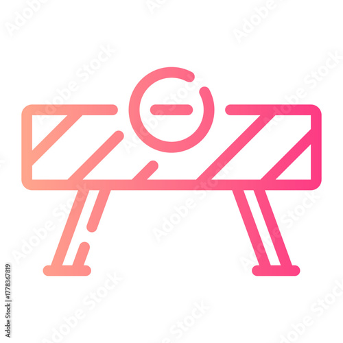 barricade gradient icon