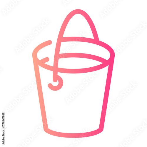 bucket gradient icon