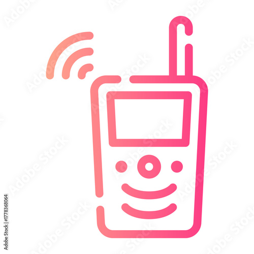 walkie talkie gradient icon