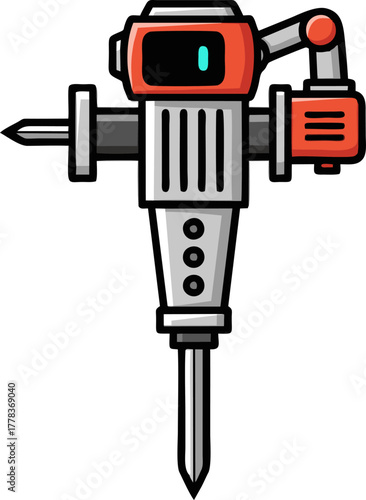 Heavy Duty Jackhammer Construction Tool for Demolition Work.