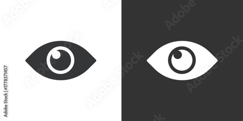 View icon. Solid glyph series icon