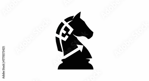 chess knight vector illustration