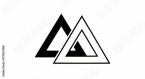 vector illustration of a triangle