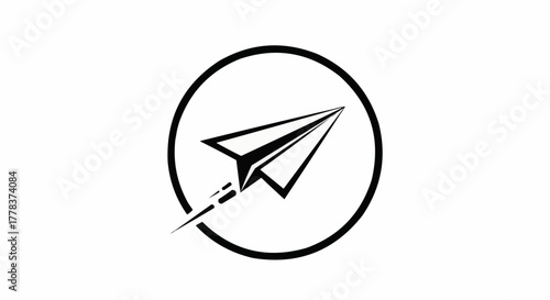 vector illustration of a silhouette of a paper